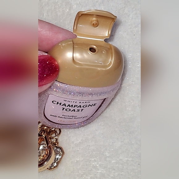 NEW - White Barn PocketBac Champagne Toast Bath & Body Works Gem Glitter Holder - Picture 5 of 7